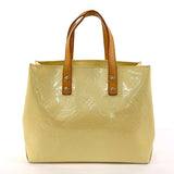 LOUIS VUITTON Tote Bag M91336 Reed PM Monogram Vernis yellow yellow Women Used