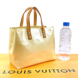 LOUIS VUITTON Tote Bag M91336 Reed PM Monogram Vernis yellow yellow Women Used