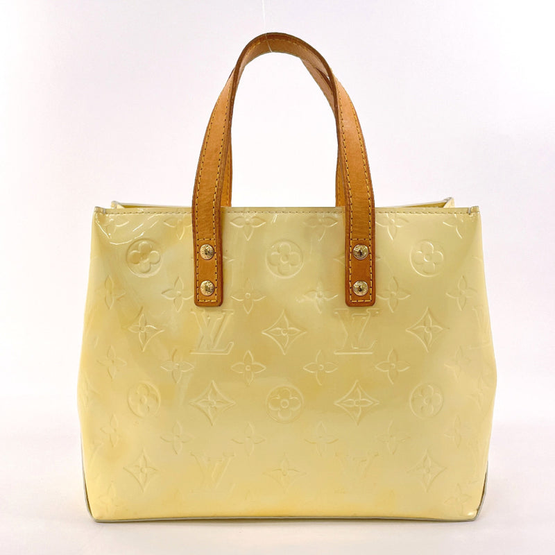 LOUIS VUITTON Tote Bag M91336 Reed PM Monogram Vernis yellow yellow Women Used