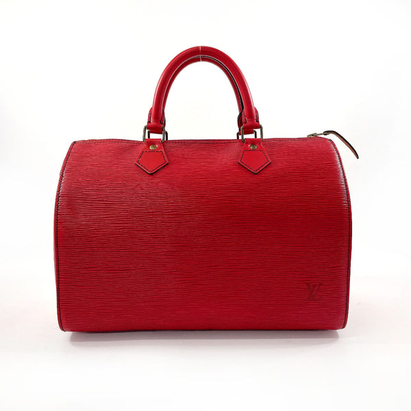 LOUIS VUITTON Handbag M43007 Speedy 30 Epi Leather Red Red Women Used
