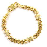 CELINE bracelet Macadam Gold Plated gold Women Used