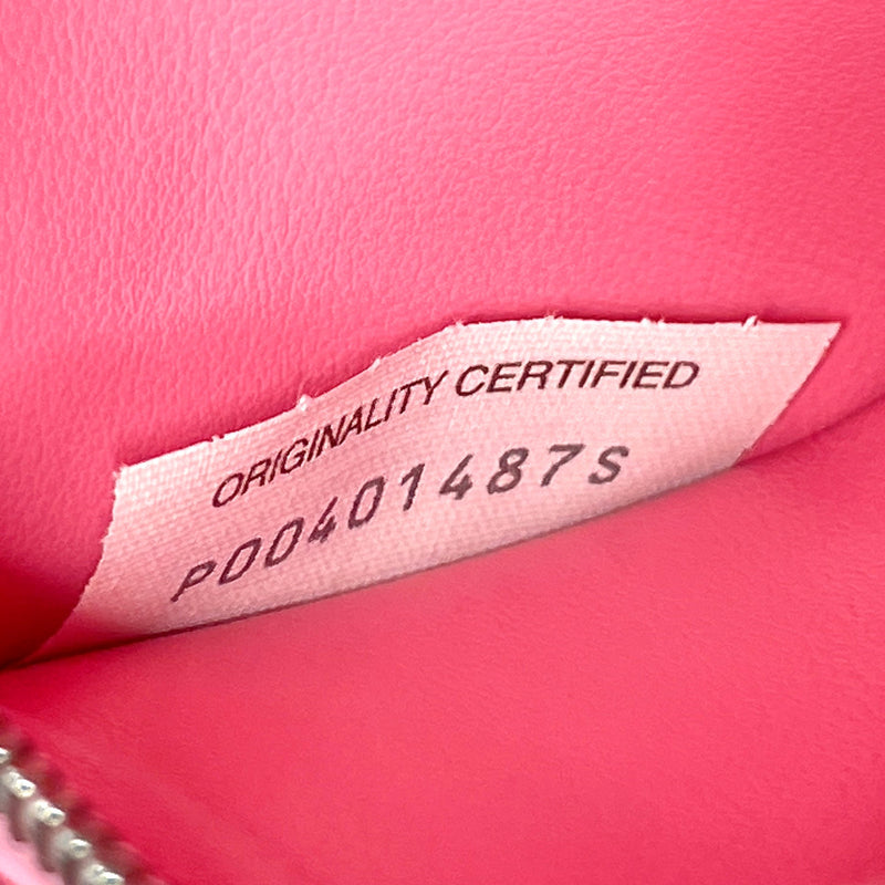 BOTTEGAVENETA purse Zip Around Intrecciato leather Red unisex Used