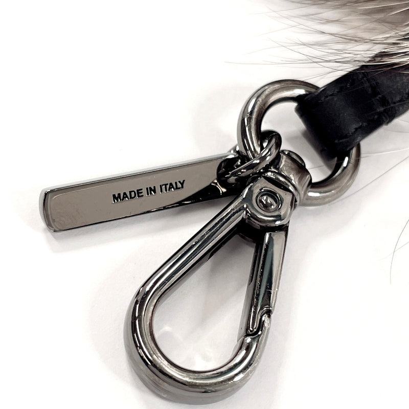 FENDI key ring 7AR398 Bagbugs Monster Bag charm Fox/leather gray gray unisex Used