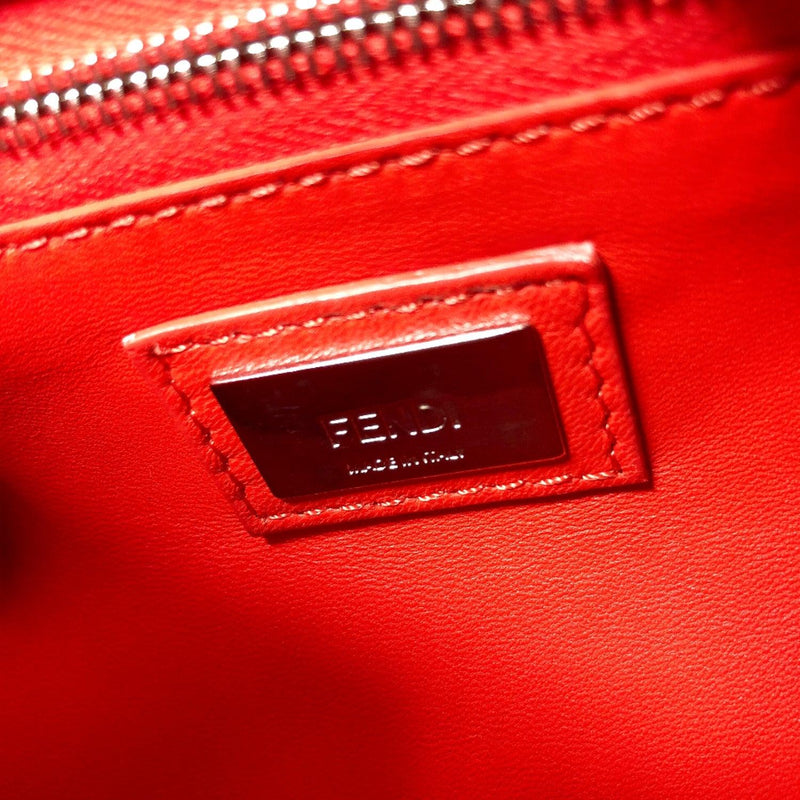 FENDI Handbag 8BN244 Mini Pea Kaboo 2way Calfskin Orange Women Used - JP-BRANDS.com