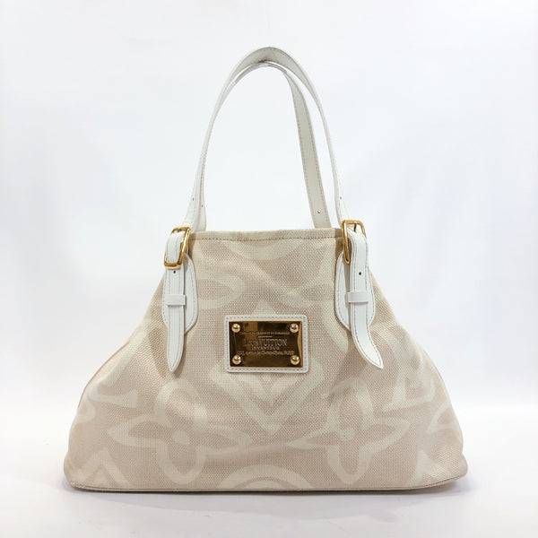 LOUIS VUITTON Tote Bag M95674 Taicienne PM canvas white Women Used
