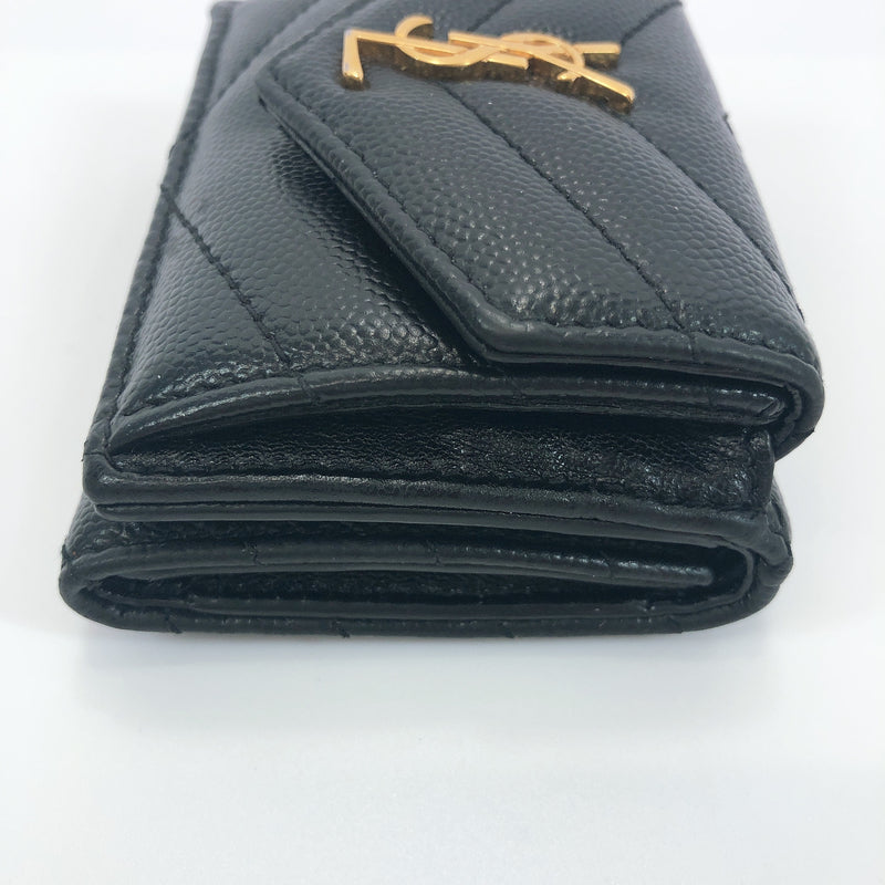 SAINT LAURENT PARIS Tri-fold wallet 505118-BOWA1-1000 Compact