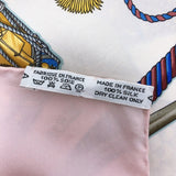 HERMES scarf Carre 90 LES TAMBOURS silk pink Women Used - JP-BRANDS.com