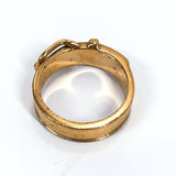 HERMES scarf ring Belt motif metal gold Carved seal unclear Women Used - JP-BRANDS.com