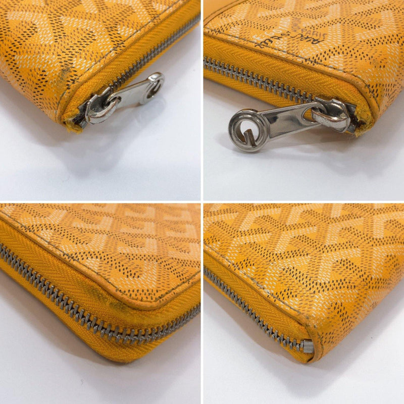 GOYARD purse Matignon Zip GM leather yellow Women Used - JP-BRANDS.com