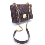 Michael Kors Shoulder Bag 30F8GXIL9T Whitney Chain 2way leather wine-red Women Used - JP-BRANDS.com