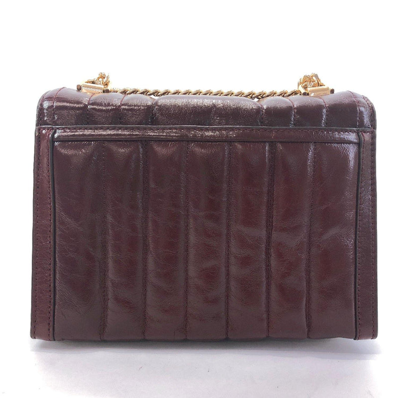 Michael Kors Shoulder Bag 30F8GXIL9T Whitney Chain 2way leather wine-red Women Used - JP-BRANDS.com