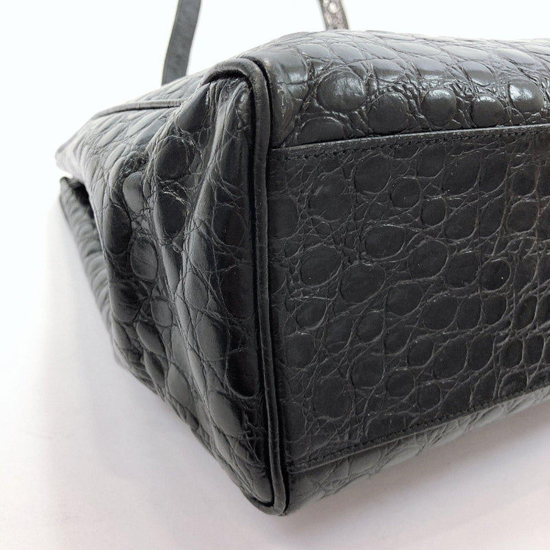 Salvatore Ferragamo Tote Bag BK-21 Vala leather black Women Used - JP-BRANDS.com