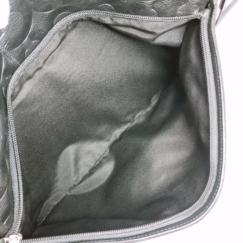 COACH Shoulder Bag 70249 Signature Messenger bag leather black mens Used - JP-BRANDS.com