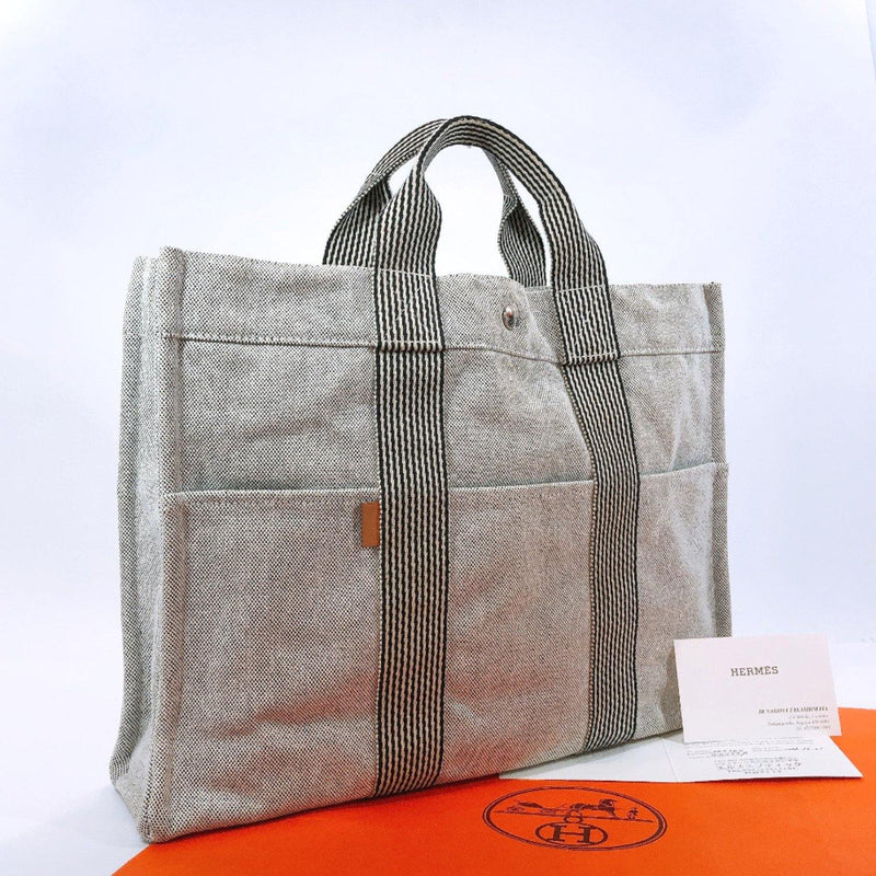 Authentic Hermes Fourre Tout Bag Canvas MM size, Luxury, Bags