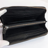 BOTTEGAVENETA purse Intrecciato Round zip leather black mens Used - JP-BRANDS.com