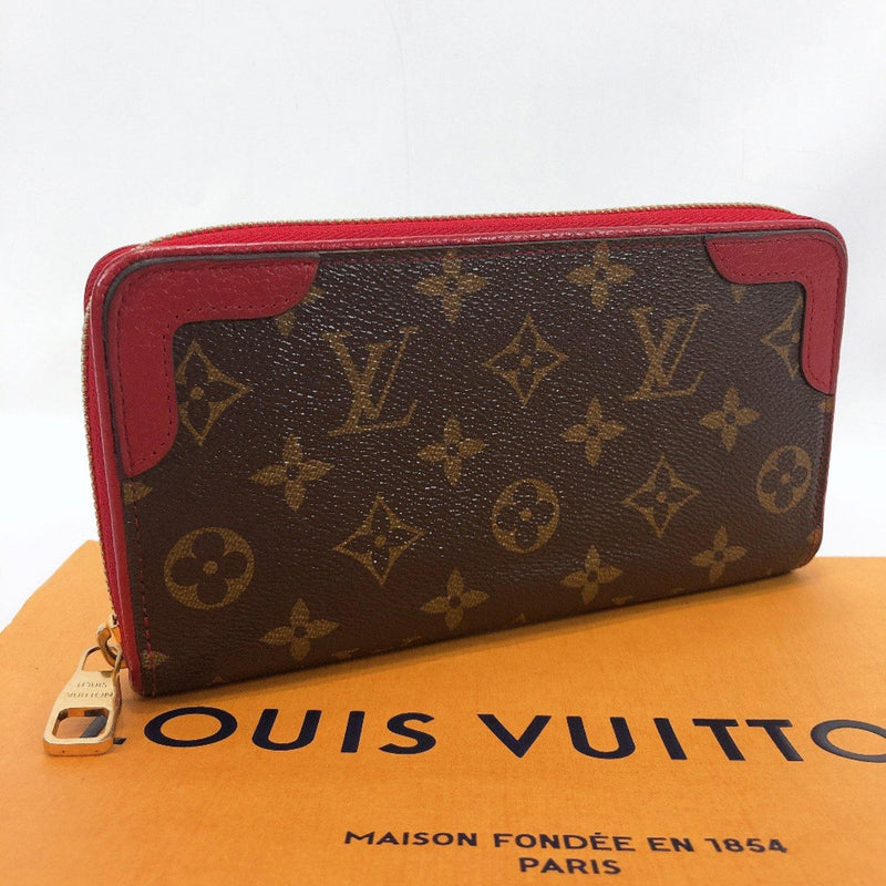 louis vuitton red and brown purse