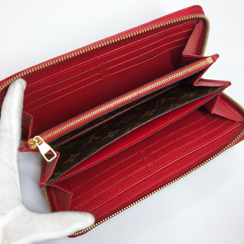 LOUIS VUITTON purse M61854 Zippy Wallet Retiro Monogram canvas Brown Red Women Used - JP-BRANDS.com