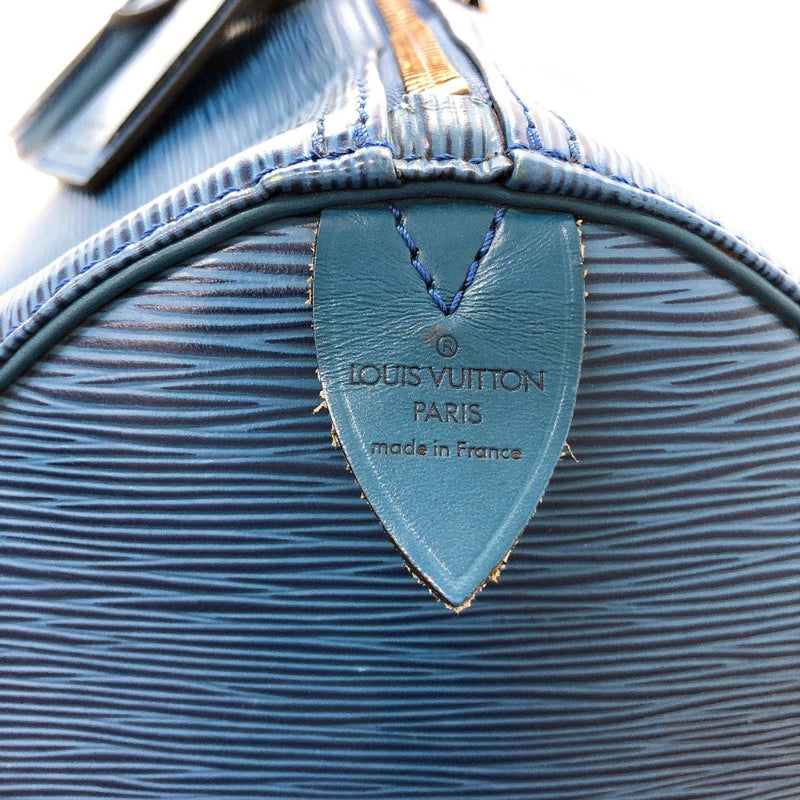 Louis Vuitton Epi Leather Bucket Bag Ivory Blue