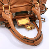 Chloe Handbag Paddington Medium leather Brown Gold Hardware Women Used - JP-BRANDS.com
