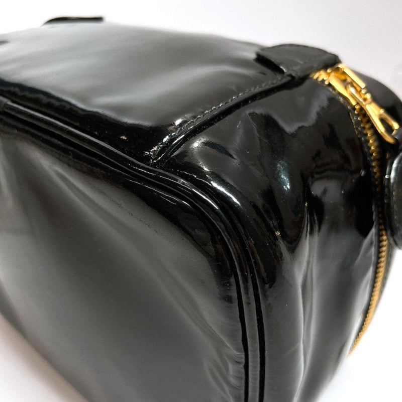 CHANEL Pouch Vanity bag COCO Mark Patent leather black Women Used - JP-BRANDS.com