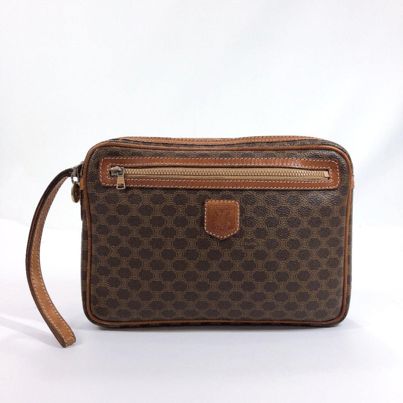 Triomphe vintage clutch bag Celine Brown in Synthetic - 29474205
