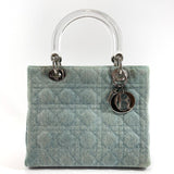 Christian Dior Handbag MA-1928 Lady Dior Canage denim blue Women Used - JP-BRANDS.com