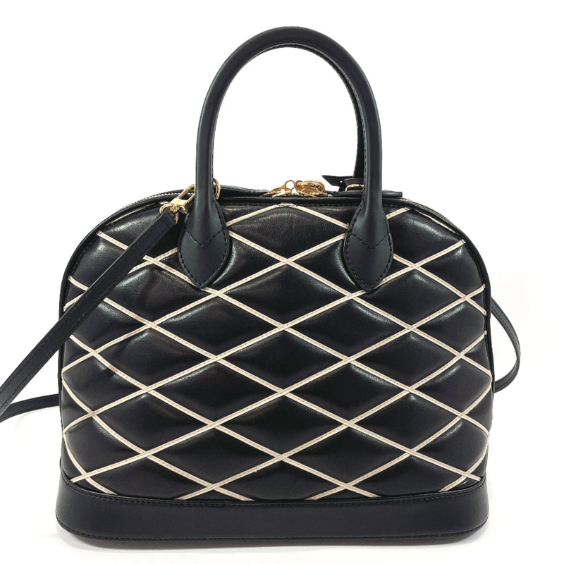 Louis Vuitton Black Leather Malletage Alma PM Bag Louis Vuitton