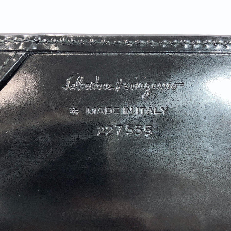 Salvatore Ferragamo purse Gancini enamel black Women Used - JP-BRANDS.com