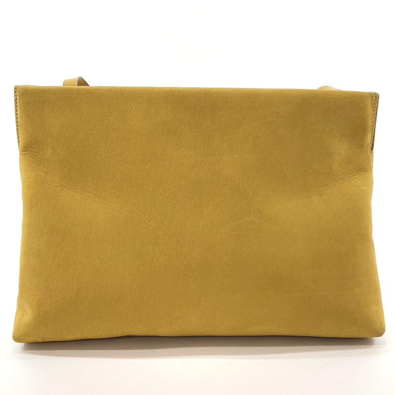 Salvatore Ferragamo Shoulder Bag Vala Suede yellow Women Used