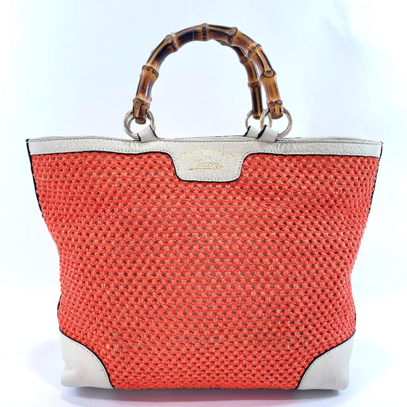 Gucci Leather Woven Tote Bag Second Hand / Selling