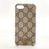 GUCCI Other accessories 523167 iPhone 8, SE2 case GG Supreme Canvas Brown unisex Used - JP-BRANDS.com