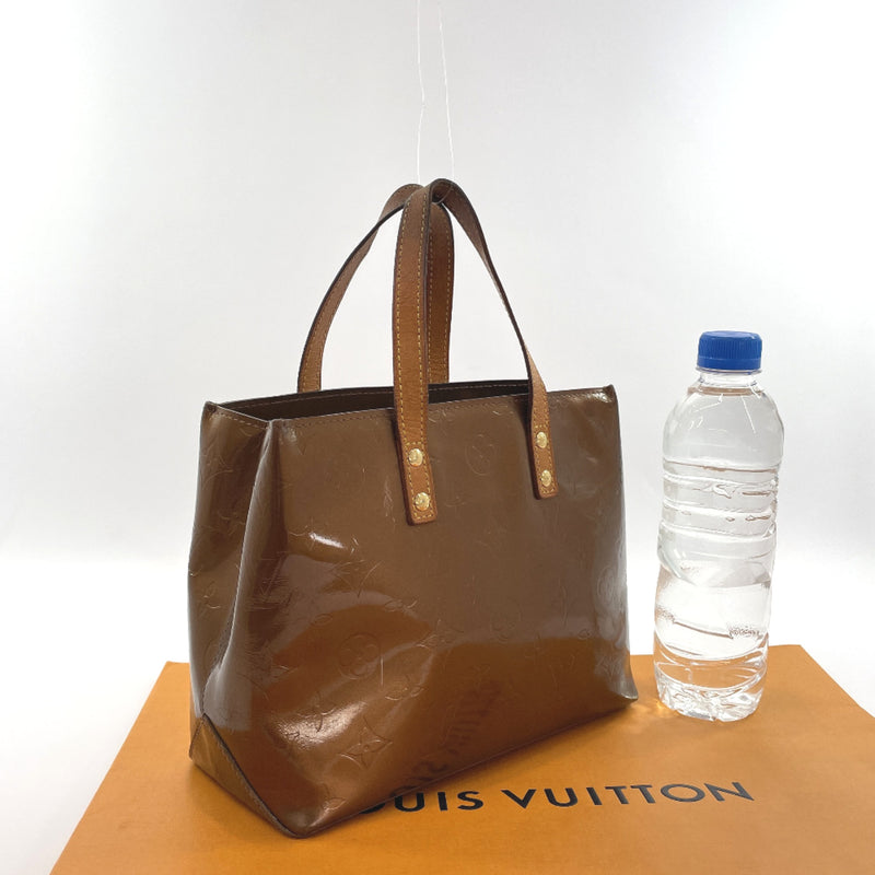 LOUIS VUITTON Tote Bag M91146 Reed PM Monogram Vernis Brown Women Used