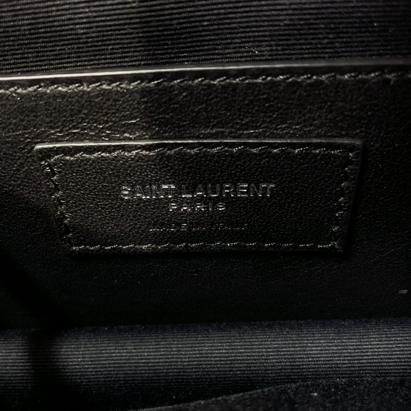 SAINT LAURENT PARIS Shoulder Bag 515822  Chain bag leather Black Silver Women Used