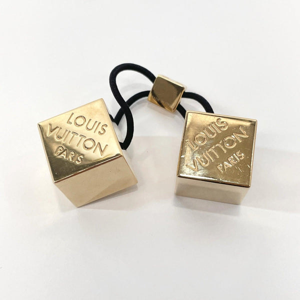 LOUIS VUITTON Other accessories Hair rubber Hair cube metal gold Women Used - JP-BRANDS.com