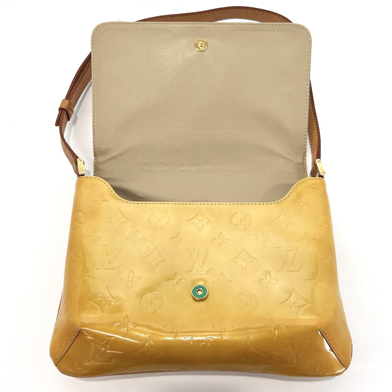 LOUIS VUITTON Shoulder Bag M91008 Thompson Street Monogram Vernis yellow Women Used