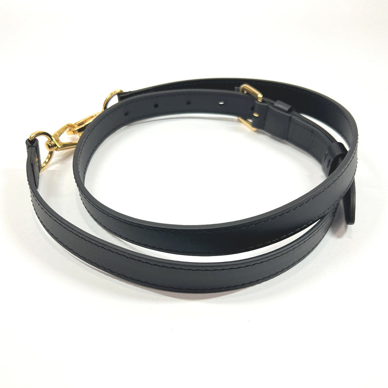 LOUIS VUITTON Shoulder strap For Suflo NV BB leather Black unisex Used