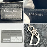 Dior Shoulder Bag M1022PPCD Canage canvas/leather Black Women Used