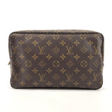 LOUIS VUITTON Pouch M47522 Truth Cracking Ty 28 Monogram canvas Brown unisex Used