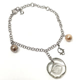 Dior bracelet Rose motif metal/ Silver Women Used