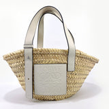 LOEWE Handbag A223S93X04 Basket bag small Raffia/leather beige beige Women Used