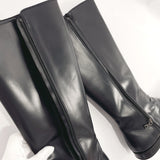 PRADA boots Knee-high boots leather Black Women Used
