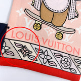 LOUIS VUITTON scarf M77780 Bando Hide and Seek Vivienne silk pink pink Women Used