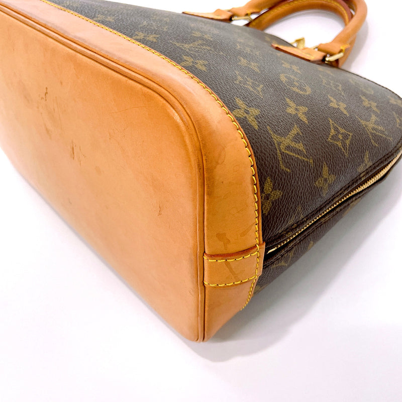 Authenticated Used Handbag Alma PM Brown Beige Monogram M51130 Canvas Nume  FL0074 LOUIS VUITTON Key Ladies 