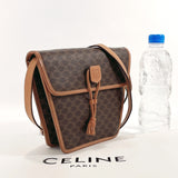 CELINE Shoulder Bag Macadam PVC/leather Brown Women Used