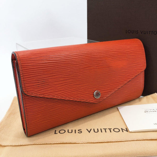 LOUIS VUITTON purse M60584 Portefeiulle Sarah Epi Leather Orange Women Used - JP-BRANDS.com
