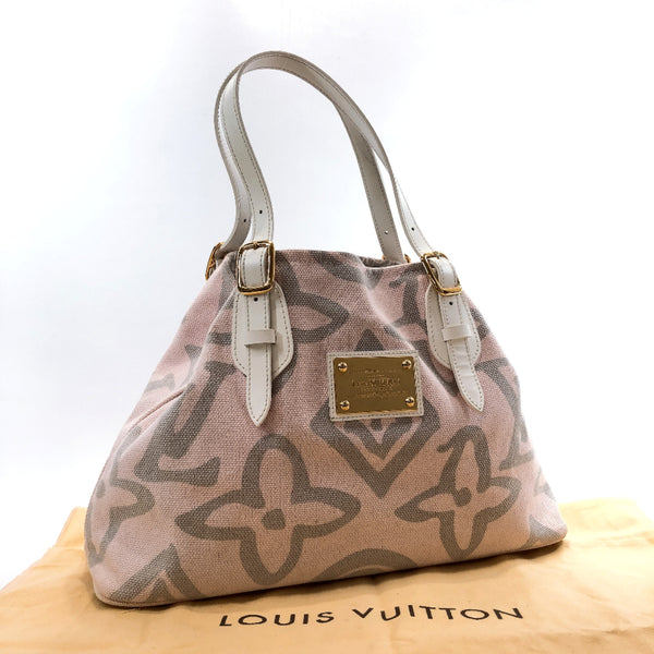 LOUIS VUITTON Tote Bag M95672 Taicienne PM canvas pink Women Used