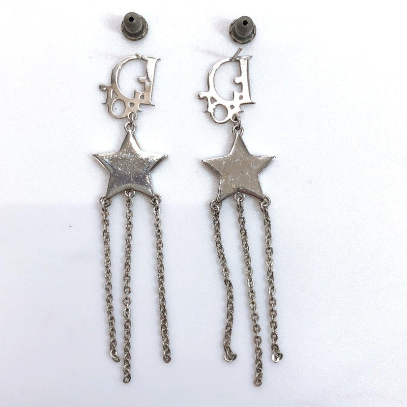 Christian Dior earring Star motif metal/Swarovski Silver Women Used - JP-BRANDS.com