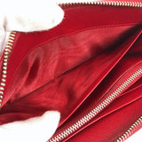 PRADA purse 1M0506 Round zip Safiano leather Red Women Used