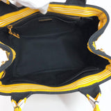 PRADA Tote Bag B2439B Canapa mini canvas yellow Women Used