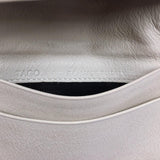 BALLY Card Case TAGO/13 name card holder Grain Calfskin Leather white unisex Used - JP-BRANDS.com